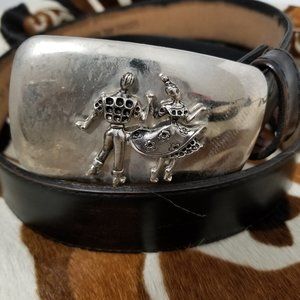 Belt with Square Dancing Buckle